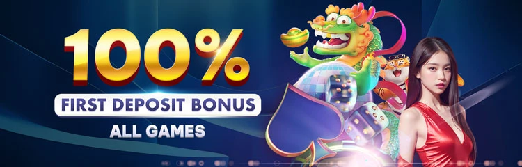100% First Deposit Bonus in All Games