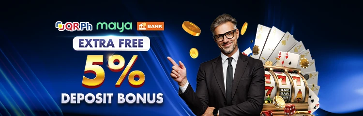5% Deposit Bonus - Reload by using QRph, Maya, Bank