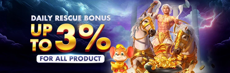 Daily Rescue Bonus up to 3% for all Product